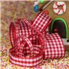 Order  Gingerbread Men Ribbon - Gingham